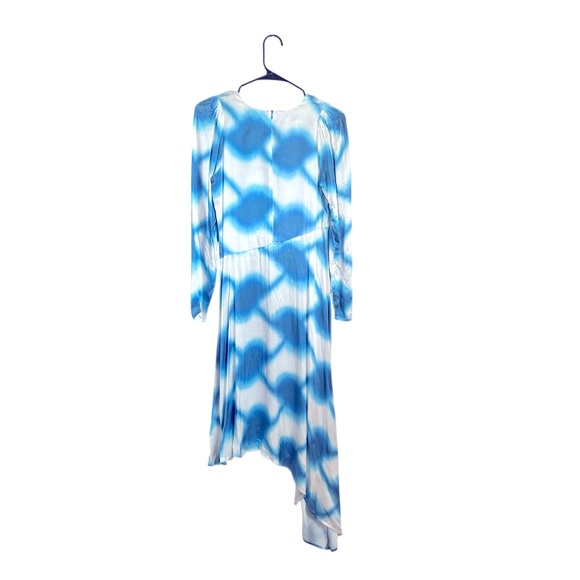NWT Cecilie Copenhagen Gillian Dress Tie Dye Blue/White SZ XS Party Midi - Picture 3 of 7